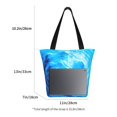 thumbnail image 5 of Haiem Blue Shell Pattern Shoulder Bag - Durable and Spacious Tote Bag,Versatile Shopping Bag, 5 of 9