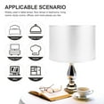 thumbnail image 4 of OULII tabletop lamp shades Lampshade Cloth Silver Light Diffusion Bedroom 1Pack, 4 of 7
