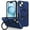 Royalblue, variant on Decase for iPhone 15 with Built-in Ring Holder Stand Case,Military Grade Shockproof Protective,Slim Rugged Anti-Scratch Non-Slip Hard Phone Cover Case for iPhone 15,Royalblue