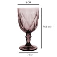 thumbnail image 5 of Juego 24 Copas de Vidrio Cristal para Champaña Vino Agua  Color Purpura, 5 of 5
