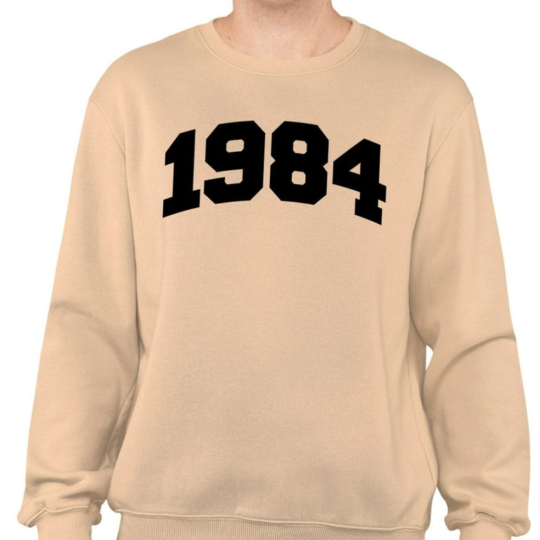 WCJ 1984スウェット 1984 College Style Sweatshirt Unisex X-Large Sand - Walmart.com
