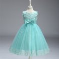 thumbnail image 4 of IBTOM CASTLE Robe de Demoiselle d'Honneur Rose 2-8T Robe de Bal Fête Anniversaire Mariage Turquoise 7-8 Ans, 4 of 4