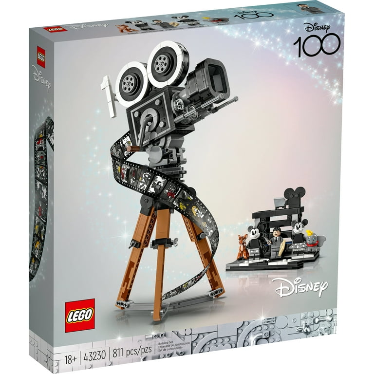 LEGO Disney Walt Disney Tribute Camera 43230 Disney Fan Building Set,  Celebrate Disney 100 with a Collectible Piece Perfect for Play and Display