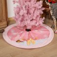thumbnail image 4 of Árbol De Navidad Con Rosa Claro Rudolph Felpa Alfombra De Árbol De Navidad Árbol De Navidad Decoración De Fiesta Navideña seitruly HA046693-01, 4 of 6