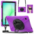 thumbnail image 1 of Funda para Samsung Galaxy Tab A11 Plus de 11 pulgadas (2025) y A9 Plus de 11 pulgadas (2023), funda protectora infantil a prueba de golpes con portalápices, correa de mano giratoria de 360 ​​grados, 1 of 9