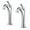 Chrome, variant on Kraus Arlo Spot-Free all-Brite Brushed Nickel Single Handle Vessel Bathroom Faucet with Pop Up Drain (2-Pack)