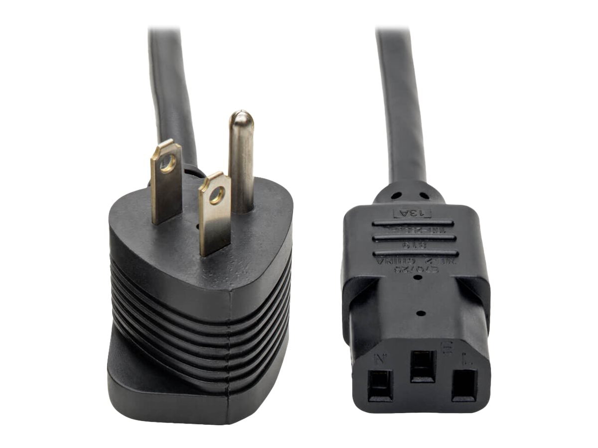 P006-006-2 6-ft. NEMA 5-15P to 2x IEC-320-C13 Tripp Lite Standard Power Cord Y Splitter Cable 