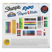 Sharpie, Paper Mate, Expo - Writing Essentials Kit: Sharpie Markers & Highlighters, Paper Mate Pens, EXPO Dry Erase & More, 38 Count