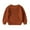 Brown, variant on Odeerbi Sweater for Kids Baby Girl Boy Oversized Knit Sweater Crewneck Pullover Sweatshirt Solid Warm Long Sleeve Tops Blouse Pink