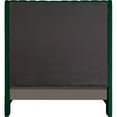 thumbnail image 5 of Maklaine Contemporary Upholstery Green Velvet King Bed, 5 of 10