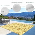thumbnail image 3 of Summer Bees Outdoor Rug 6x9 Ft - Reversible Patio Rug Outdoor Camping Rugs, Pastoral Garden Yellow Honey Watercolor Washable Indoor Outdoor Area Rugs, Non-Slip Outdoor Carpet Runner for Deck/Porch, 3 of 8