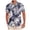 Gray, variant on LODIENY Men's Hawaiian Wrinkle Free Shirts Lightweight Casual Summer Short Sleeve Button Down Tropical Tie Dye Gradient Color Printed Holiday Beach Vacation Tees Shirt Tops Black L