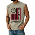 thumbnail image 2 of Youpwaven 250 Anniversary USA Shirt for Men, 1776 We The People Patriotic Tank Top, 250 Year American Anniversary Flag Muscle Tee, 2 of 4
