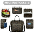 thumbnail image 2 of Large Insulated Tote Bag with Butterfly Floral Design - Leakproof Cooler Bag for Office & Outdoor, Multi-Pocket Waterproof Lunch Tote, 2 of 5