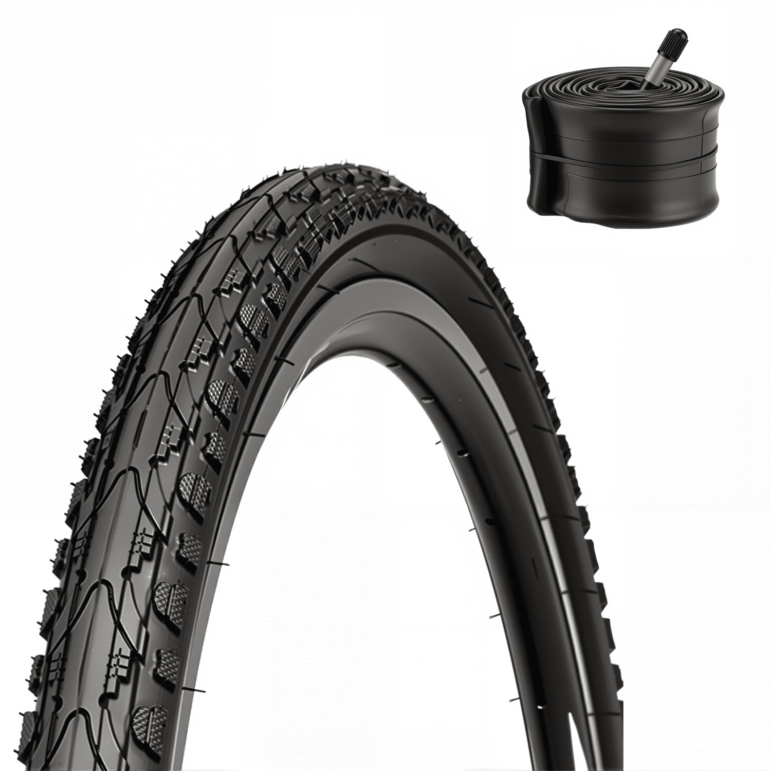 Lot De 2 Chambres à Air 26 X 3,0 Avec Valve Schrader 32 Mm – Anti-Crevaison Pour VTT Et Vélo Électrique
