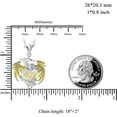thumbnail image 7 of SOULMEET Christmas Gifts Dragon Necklace 925 Sterling Silver Heart Shaped Crystal Pendant Jewelry Gifts for Women Mother Daughter Nana, 7 of 7