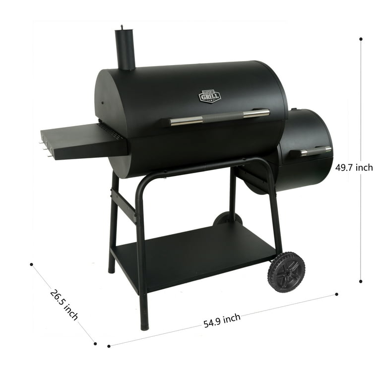 Nexgrill 29 In. Barrel Charcoal Grill/smoker In Black Review Nexgrill 29 Inch Barrel Charcoal Grill With Smoker, 55% OFF
