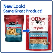 Ol' Roy Mini Munchy Bone Dog Treats, Bacon and Cheese Flavor, 19 oz