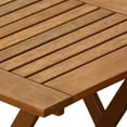 thumbnail image 5 of Tioman Outdoor Hardwood 3 Piece Bistro Set in Teak Oil, 5 of 5