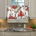 thumbnail image 5 of Coolnut Mushroom Kitchen Curtains 2 Panels, UV Protected Tier Curtains Half Window Curtains for Guest Room Bathroom Sink Laundry Room Basement,24"x 27", 5 of 6