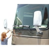 ADCO Dupont Tyvek RV Side Mirror and Windshield Wiper Covers With Storage Cover, White With Black Border