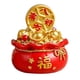 thumbnail image 2 of Figura de bolsa de dinero de regalo de Año Nuevo, estatua de bolsa de oro del Feng Shui tradicional chino Moneda, 2 of 9