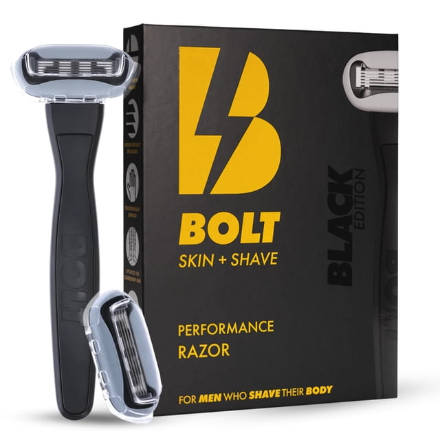 Rastrillo BOLT SKIN + SHAVE de 5 hojas de acero sueco con aloe