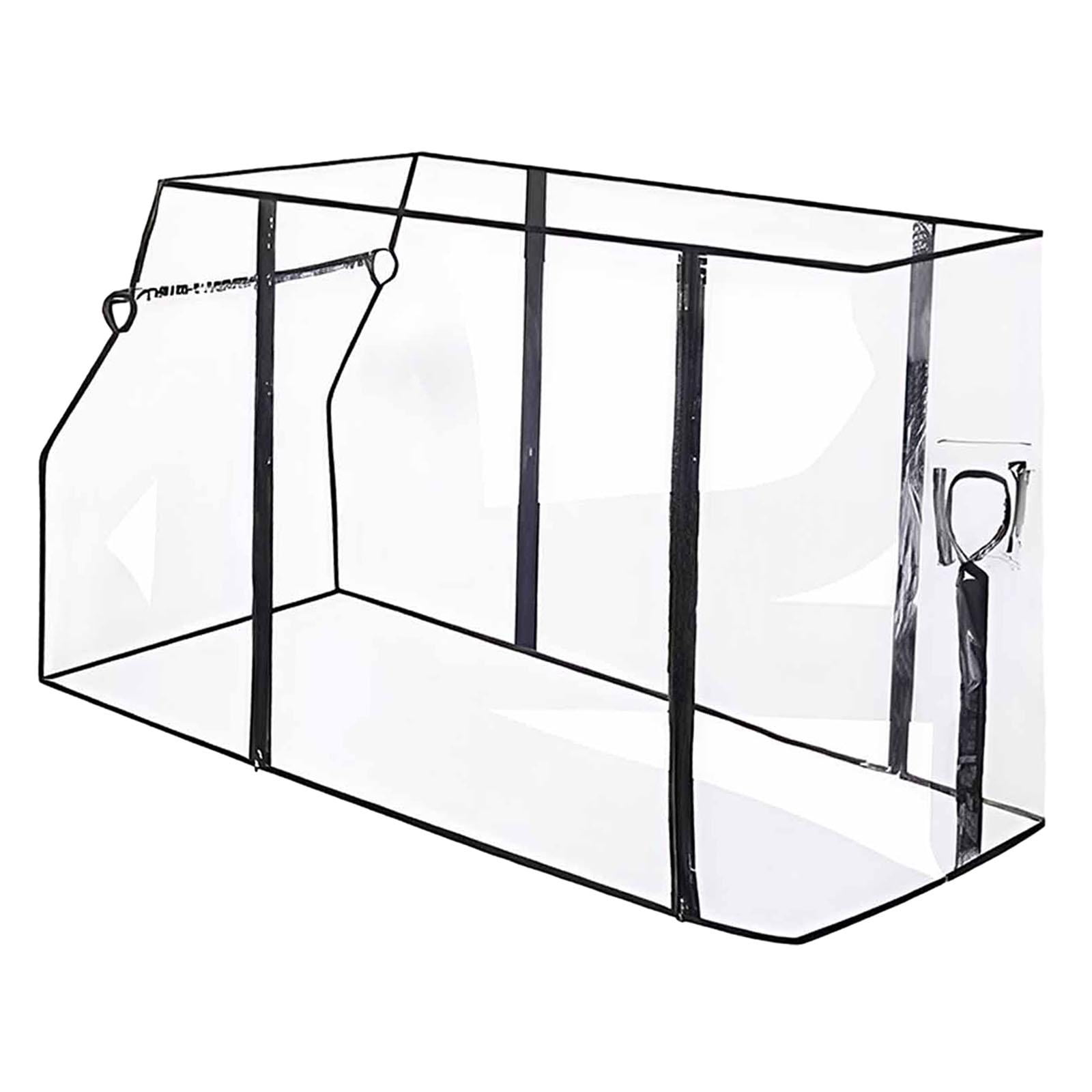 Aymzbd Wagon Rain Cover Clear Portable Attachment Lightweight Rain Canopy Foldable for Cart Accessories Stroller Shopping Picnic