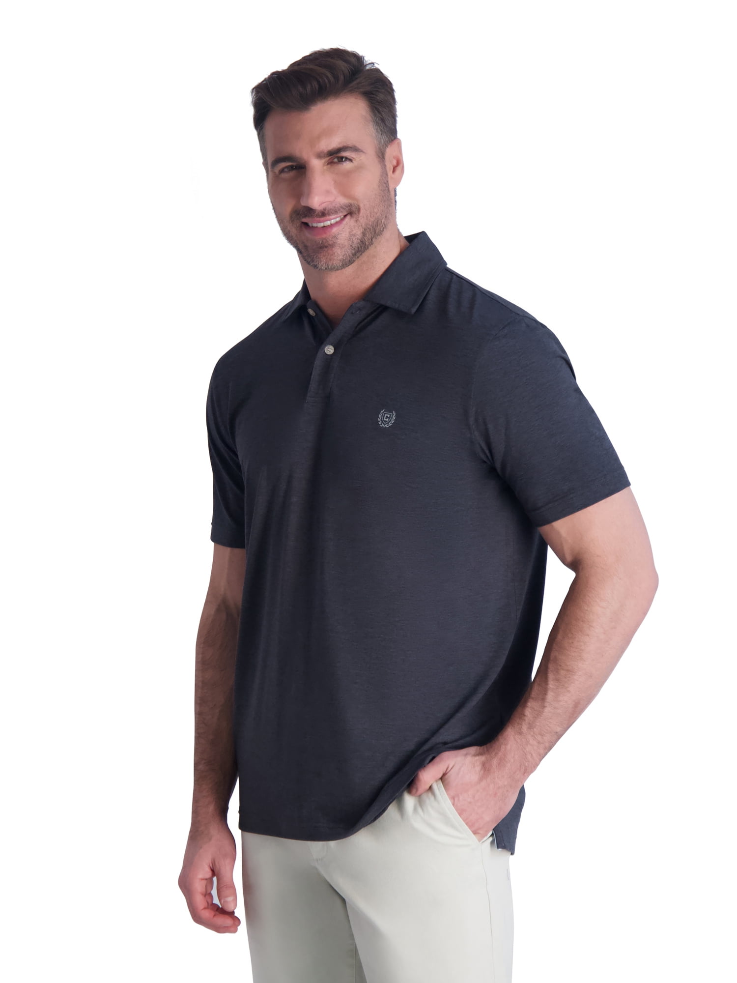 Chaps Men's & Big Men's Everyday Performance Stretch Polo Shirt with Short Sleeves, Sizes S-2XL