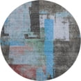 thumbnail image 2 of Addison Rugs Mayfield Premium Machine Washable Transitional Blocks Sky Round Rug, 8' x 8', 2 of 6