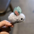 thumbnail image 6 of Meidiya 4 Pcs/Set Stuffed Rabbit Style Hair Bands Hair Barrettes Hair Scrunchies Set Hair Elastics Ties Ropes Felt Plush Bunny Ponytail Holders for Children Girls, 6 of 8