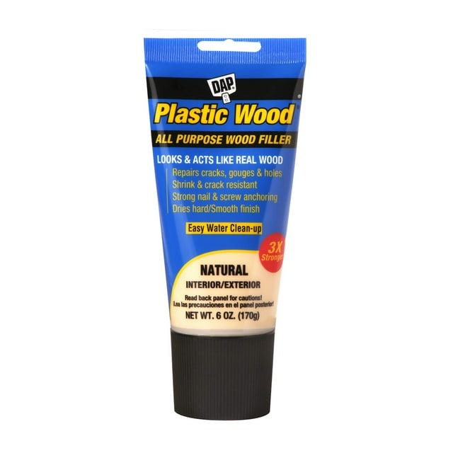 Wood Filler DAP 581, látex natural, 170 g, madera plástica