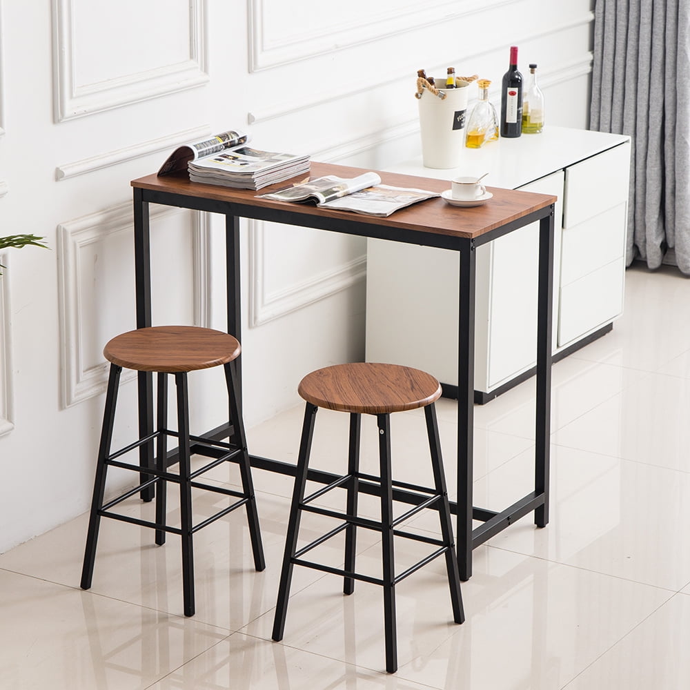 Modern Counter Height Dining Set, Compact Kitchen Bar Stools