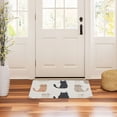 thumbnail image 3 of Yayeee Doormat for Indoor Entrance 32" x 20" Non Slippery Floor Rug, Cute Cartoon Cats, 3 of 8