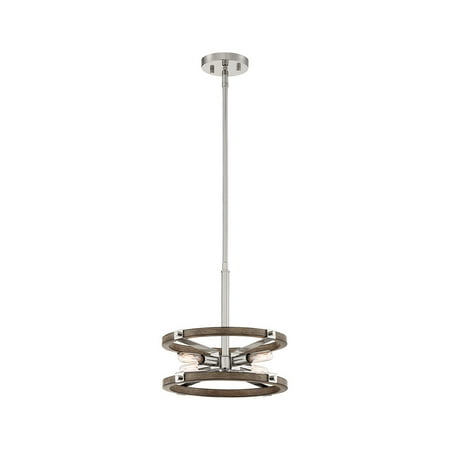 

Polished Nickel Tone Finish Pendants 13 Wide Candelabra Base Bulb 4 Light Fixture