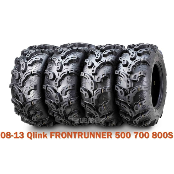 (4) WANDA 25X8X12 25X10X12 fit 08-13 Qlink FRONTRUNNER 500 700 800S ATV Tire Set Super Mud