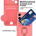 thumbnail image 3 of Hootek Designed for iPhone 16Plus Case, Liquid Silicone, Multi-Functional Card Pocket with Lanyard Strap, Adjustable Rope, Shockproof All-Round Protection, TPU Soft Phone Case for iPhone 16Plus, Pink, 3 of 8