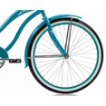 thumbnail image 3 of Wonder Wheels 26 In. Beach Cruiser Coaster Brake Single Speed Bicycle, Bike, Stainless Steel Spokes One Piece Crank Alloy Turquoise Rim 36 H With Fender - Turquoise, 3 of 4