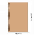 thumbnail image 3 of LYINGF Soft Cover Spiral-Bound Notebook Journal with Blank Sketch Paper, Wirebound Memo Pad and Diary Featuring Unlined Pages, Versatile for Note-Taking, Planning, Subject Journaling Sketching, 3 of 5