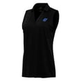 thumbnail image 2 of Women's Antigua Heather Black Ricky Stenhouse Jr. Layout Sleeveless V-Neck Polo, 2 of 3