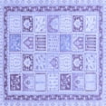 thumbnail image 1 of Ahgly Company Indoor Square Abstract Blue Modern Area Rugs, 8' Square, 1 of 4