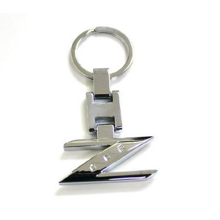 iJDMTOY Chrome Finishing Letter Z Key Chain Ring For Nissan 240ZX 280ZX 300ZX 350Z 370Z Z