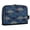 Dark Blue Fan-shaped Pattern, variant on Standing Pencil Case with Base Large Capacity Stationery Pouch Pen Bag with Zipper for Women Men Dark Blue Fan-shaped Pattern