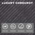 thumbnail image 6 of GAOHAPY 80 Inch Multi-functional Convertible Sofa Bed, Fixed Shape Frame, High Density Foam with Corduroy, Easy Assembly, for Living Room and Bedroom., 6 of 8