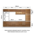 thumbnail image 3 of Cocina Integral Completa Madesa 330cm Roma 01 -Blanco/Rústico, 3 of 7