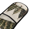 thumbnail image 4 of Yayeee Double Oven Mitt Kitchen Heat Resistant Baking 35" x7" Quilted Glove, Cartoon Christmas Trees, 4 of 6