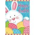 thumbnail image 2 of Bunny and Eggs Easter Garden Flag Holiday Decorated Eggs 12.5" x 18", 2 of 4