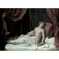 thumbnail image 2 of Guercino 24x18 Gold Ornate Framed and Double Matted Museum Art Print Titled - The Death of Cleopatra (1648), 2 of 4