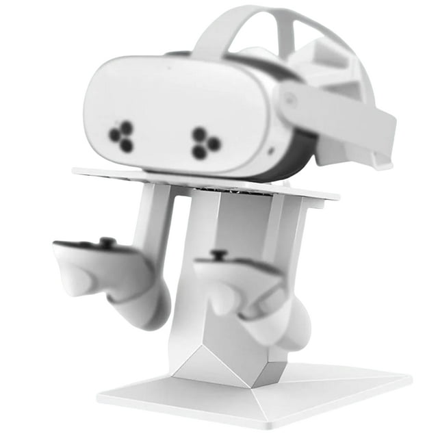 Compatible avec Meta Quest 3S Support de Casque VR - Station de Montage d'Écran Réglable avec Conception Gain de Place, Support 3S pour Accessoires VR