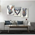 thumbnail image 4 of 3 Pieces Graffiti Wall Art Hand Heart Gesture Colorful Wall Art Love Wall Decor Graffiti Art Holding Hands Wall Art Graffiti Poster Graffiti Canvas Pop Art Canvas for Bedroom Decor 12x16x3, 4 of 5